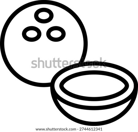 Vector Design Coconut Canvas Icon Style