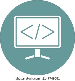 Vector Design Coding Icon Style