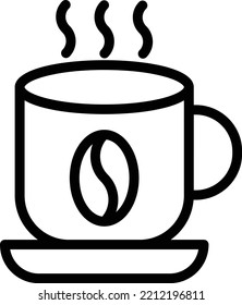 Estilo de icono de la copa de café de diseño de vectores