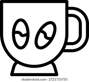 Vektor Design Kaffeetasse Icon Stil