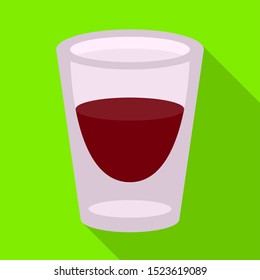 Vector design of coffee and glass symbol. Graphic of coffee and hot vector icon for stock.