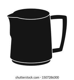 Vector design of coffee and mug icon. Graphic of coffee and hot stock symbol for web.