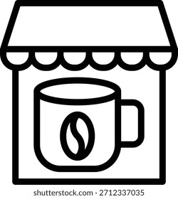 Vector Diseño Cafetería Icon Style