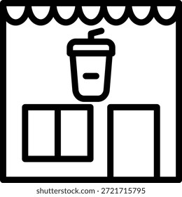 Vector Diseño Cafetería Icon Style