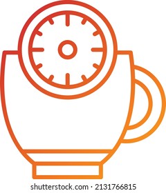 Vector Design Coffee Time Icon Style