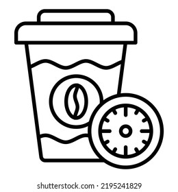 Vector Design Coffee Time Icon Style