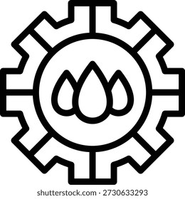 Estilo de Ícone de Cogwheel de Design de Vetor