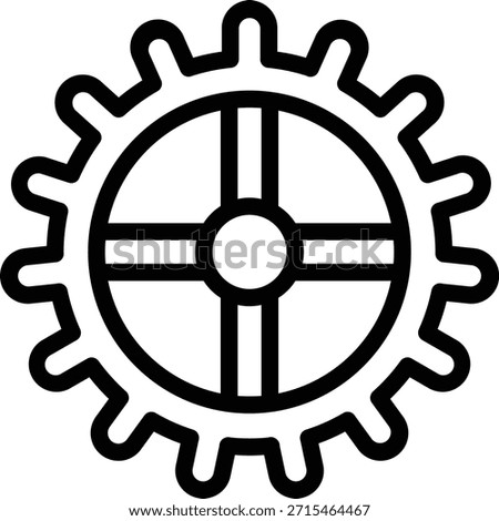 Vector Design Cogwheel Icon Style