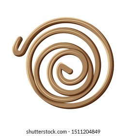Vector design of coil and detail icon. Web element of coil and metal stock symbol for web.