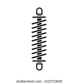 Vector design of coil and detail sign. Graphic of coil and metal stock symbol for web.