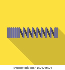 Vector design of coil and metal icon. Web element of coil and steel Stock symbol for web.