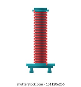 Vector design of coil and metal logo. Graphic of coil and spiral stock vector illustration.