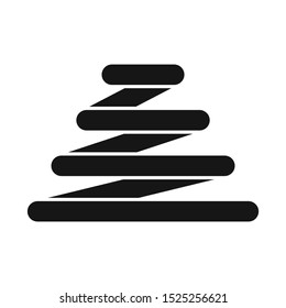Vector design of coil and spiral logo. Web element of coil and metal Stock symbol for web.