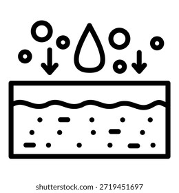 Estilo del icono del colágeno del diseño del Vector