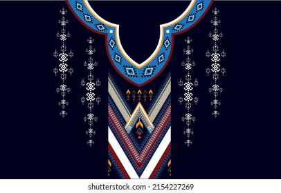 Diseño de vectores para camisas de cuello, camisas, camisetas. 
Bordados elementos geométricos étnicos para tela, textil. 
Diseño gráfico de líneas geométricas aztecas de cuello usando.

