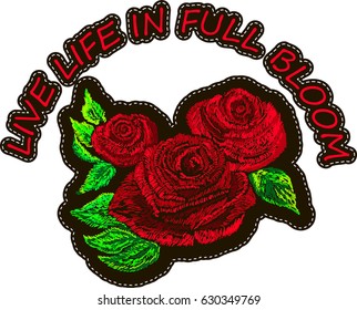 Vector design for collar t-shirts and blouses. Colorful ethnic flowers. Embroidery for Fashion