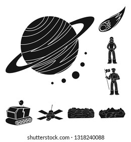 Vector design of colonization  and sky icon. Collection of colonization  and galaxy  stock vector illustration.