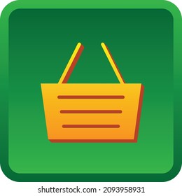 Vector Design color icon shoping cart for marketplace 