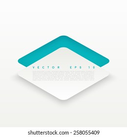 Vector design color rhombus on the background. 
