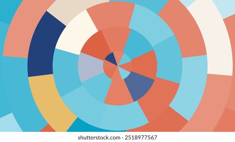 vector design colorful Abstract Organic Shapes Pattern with Soft Pastel Tones