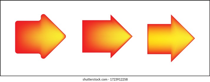 Vector design of colorful arrow icons.