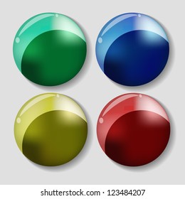 Vector design colorful button