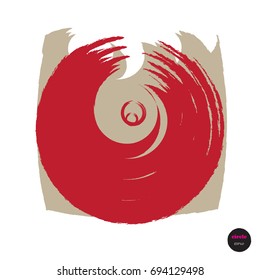 Vector design colorful circles elements template. Frame of circle use to website or business. Big circles background.