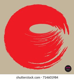 Vector design colorful circles elements template. Frame of circle use to website or business. Big circles background.