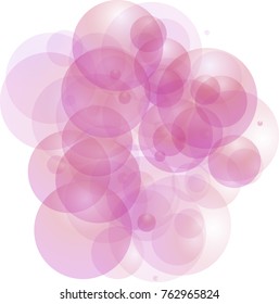 Vector design colorful circles with line elements template. Frame of circle use to website or business. Big circles background.