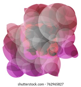 Vector design colorful circles with line elements template. Frame of circle use to website or business. Big circles background.
