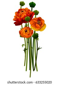 Vector design of colorful vintage flower bouquet for invitation and greeting card design