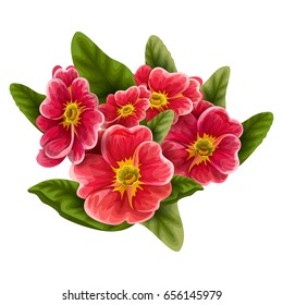 Vector design of colorful vintage flower bouquet for invitation and greeting card design
