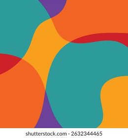 Vector Design Colorful Waves Background