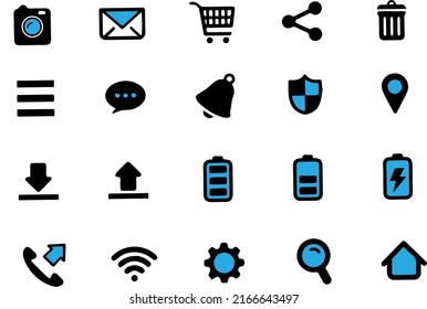 
Vektordesign-Kommunikations-Symbole Designs