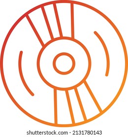 Vector Design Compact Disk Icon Style