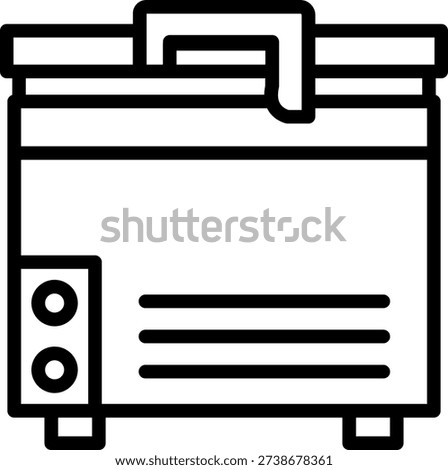 Vector Design Compact freezer Icon Style