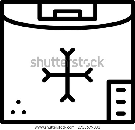 Vector Design Compact fridge Icon Style