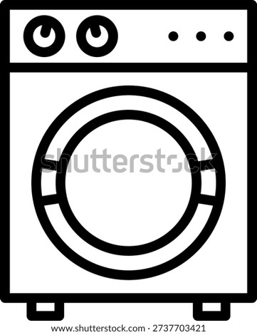 Vector Design Compact Washer Icon Style