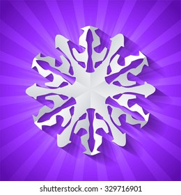 vector design component christmas paper flake pattern happy cut white vacation flake wintertime season conceptual background scene anniversary modern mark xmas ceremony chilly refreshing optimistic be