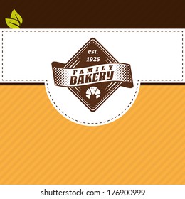 vector design component of cookery shop typographic seal pastry product cake boundary nutrient trendy sign fancy impression science decorative quality banner graphical visual fine edge confirmation si