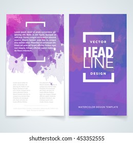 vector design component pattern for marketing brochure booklet card or flyer on colorful watercolor background handy for any project where a platter of color makes the difference colour color texture
