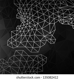 Vector design concept. Black and white abstract vector background.