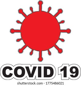 vector design concept of covid 19 pandemic virus 