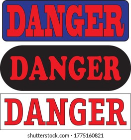vector design concept for danger sign 