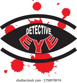 Vector design concept for detective eye logo concept