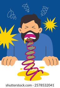 vector design concept of DNA heredity and genealogy