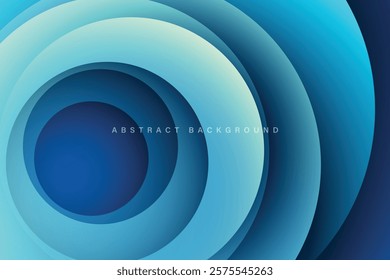 vector design concept, realistic 3D shape circle green gradient overlap abstract background