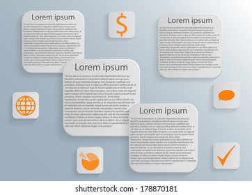 Vector design concept template