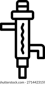 Estilo de ícone do condensador de design de vetor