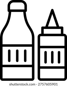 Vector Design Condiments Icon Style